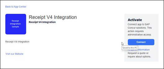 Example of App Center Listing Page