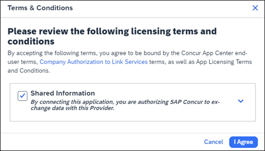 Screenshot of App Listing Terms and Conditions