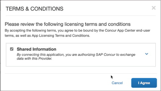 Screenshot of App Listing Terms and Conditions