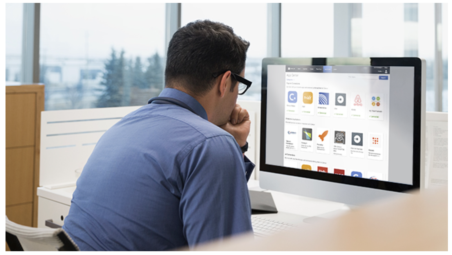 User looking at SAP Concur App Center