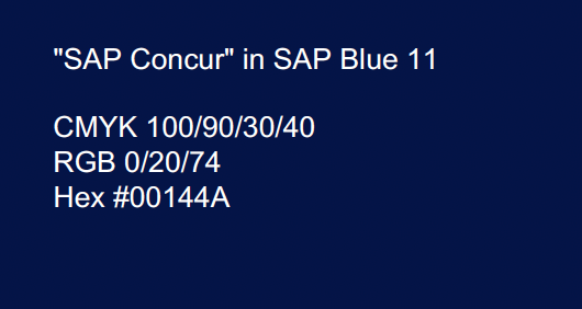 SAP Blue 11 Image