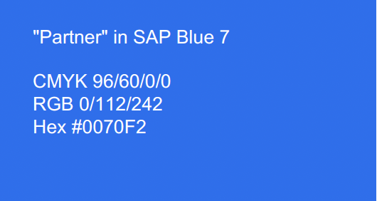 SAP Blue 7 Image